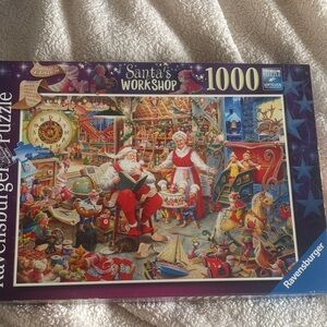 Ravensburger Festive Santa's Workshop Puzzle - Red and Green